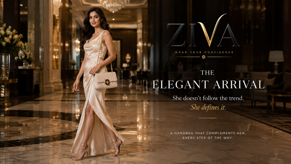 ZIVA ELORA | Ivory Quilted Chain Bag
